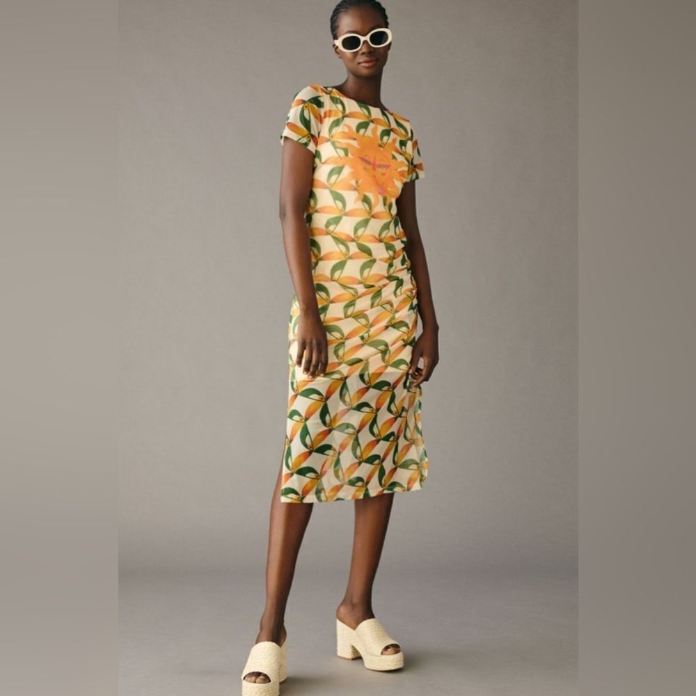 Farm Rio Printed SunββοΈ Mesh Dress Size Small
